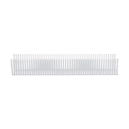 Panduit® F3X4WH6 Type F Narrow Slot Wall Wiring Duct, 0.2 in, 3-1/4 in W x 4 in D, Lead-Free PVC