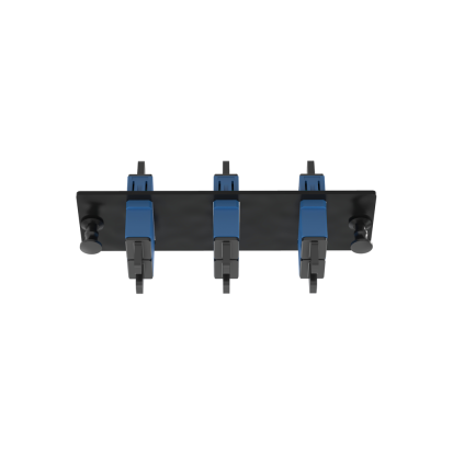 Panduit® Opticom® FAP3WBUDSCZ Type SC OS1/OS2 Fiber Adapter Panel With (3) SC Duplex Single Mode Fiber Optic Adapters and Zirconia Ceramic Split Sleeve, 3 Ports