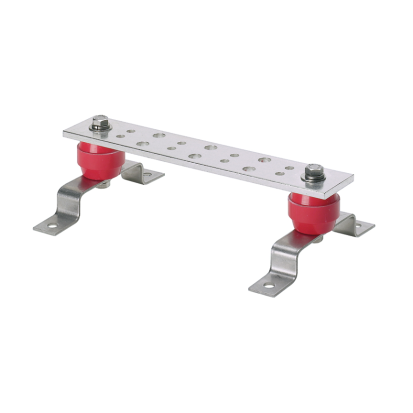 Panduit® StructuredGround™ GB2B0304TPI-1 Telecommunication Grounding Busbar, 10 in L x 2 in W x 1/4 in H, 600 VAC