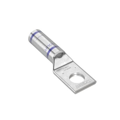 Panduit® LCA 1-Hole Compression Lug, 6 AWG Copper Conductor, Die Code P24, 1/4 In Stud, Tin Plated Copper