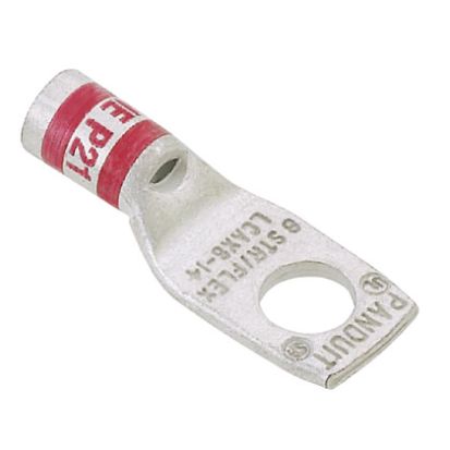 Panduit® Pan-Lug™ LCAX3/0-56-X LCAX 1-Hole Compression Lug, 3/0 AWG Class B, C, G, H, I, K, M and DLO Copper Conductor, Die Code: P50, 5/16 in Stud, Tin Plated Copper