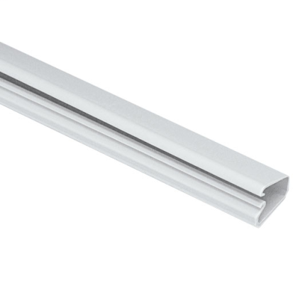 Panduit® Pan-Way™ LD3EI8-A LD Series Low Voltage Channel Non-Metallic Raceway, 8 ft L x 0.77 in W x 0.46 in H, 1 Channel, PVC