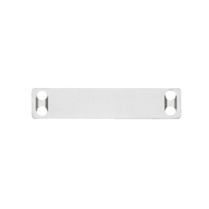 Panduit® Pan-Code™ MMP350-C MMP 4-Hole Standard Cross Section Marker Plate, 3-1/2 in OAL, MLT Cable Tie Mount, 304 Stainless Steel, Natural