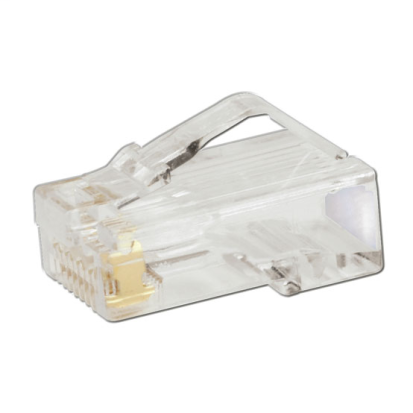 Panduit® Pan-Plug® MP588-C 1-Port 8-Position 8-Wire High Performance Modular Plug, UTP/T568A/B Connector, 24 AWG Copper Cable, Cat 5e