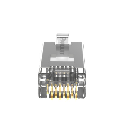 Panduit® Pan-Plug® MPS588-C 1-Port 8-Position 8-Wire Modular Plug, UTP/T568A/B Connector, 26 to 24 AWG Shielded Copper Cable, Cat 5e