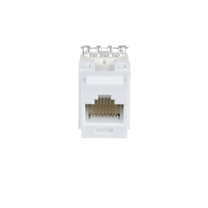 Panduit® NetKey™ NK688MWH 8-Position 8-Wire Cat 6 Punchdown Unshielded Keystone Jack Module, ABS/Polycarbonate, White