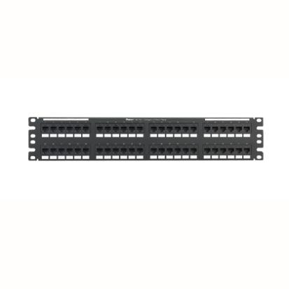 Panduit® NetKey™ NK6PPG48Y 2RU Flat Patch Panel, 48 Ports, Cat 6, Steel