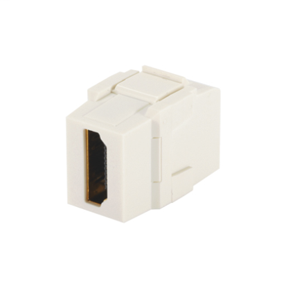 Panduit® NetKey™ NKHDMIEI Keystone HDMI Module, Female A to Female A Connector, Coupler Termination, Electric Ivory