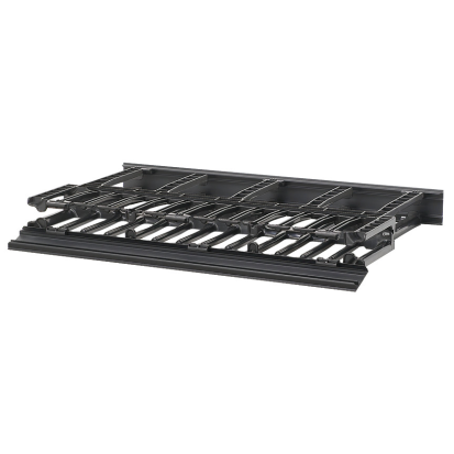 Panduit® NetManager™ NM1 1RU Dual Sided High Capacity Horizontal Cable Manager, Rack Mount, ABS, Black