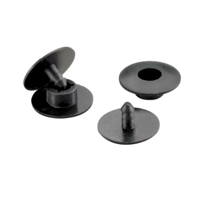 Panduit® Fiber-Duct™ NR4BL-L Snap Rivet Kit, For Use With 2 x 2 in and 4 x 4 in Fiber-Duct™ Routing System, Nylon, Black