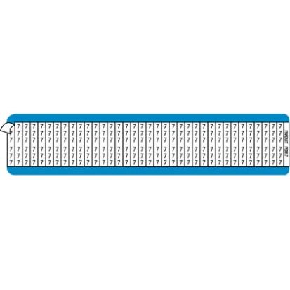 Panduit® Pan-Code™ PCM-X1 PCM Pre-Printed Wire Marker Card, 1-1/2 in L x 1/4 in W, Black/White, Vinyl Cloth, 36 Markers per Card