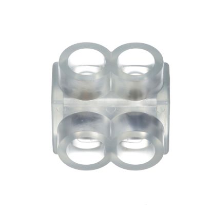 Panduit® Pan-Lug™ PCSB2/0-2S-6 PCSB 2-Port Single Sided Multi-Tap Connector With Clear PVC Insulation, 14 to 2/0 AWG Stranded, 14 to 10 AWG Solid Aluminum/Copper Solid/Stranded Conductor, Screw Installation, Aluminum