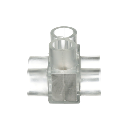Panduit® Pan-Lug™ PCSB250-2-6Y PCSB 2-Port Double Sided Multi-Tap Connector With Clear PVC Insulation, 10 AWG to 250 kcmil Stranded Aluminum/Copper Stranded Conductor, Screw Installation, Aluminum