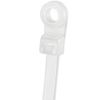 Panduit® Pan-Ty® PLC1M-S4-C Cross Section Plenum Rated Miniature Cable Tie, 4.3 in L x 0.1 in W x 0.05 in THK, Nylon 6.6