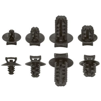 Panduit® PUM-925-M30 Through Hole Cable Tie Mount, Fir Tree Hole Mount, 0.3 in W Tie, Nylon, Black