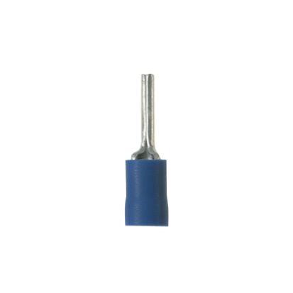 Panduit® Pan-Term® PV14-P47-C PV Series Insulated Loose Piece Standard Pin Terminal, 16 to 14 AWG Conductor, 0.07 in Dia x 0.49 in L Pin, Copper, Blue