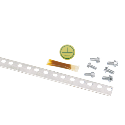 Panduit® StructuredGround™ RGS134-1Y Grounding Strip Kit, 78.65 in L x 0.67 in W x 0.05 in THK, For Use With Threaded Rail Fastener