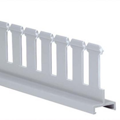 Panduit® Panduct® SD4H6 Slotted Divider Wall, 0.31 in, PVC, Light Gray