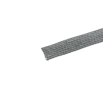 Panduit® Pan-Wrap™ SE125P-LR8 Expandable Braided Sleeve, 1-1/4 in Dia x 50 ft L Sleeve, Polyethylene Terephthalate, -94 to 257 deg F, Gray