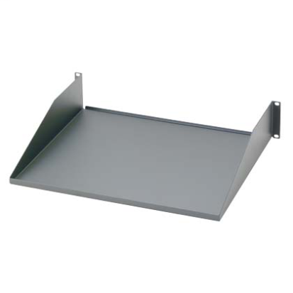 Panduit® SRM19FM2 2-Post Front Rack Mount Shelf, 3.48 in H x 19 in W x 15.15 in D, 2U Rack, Steel