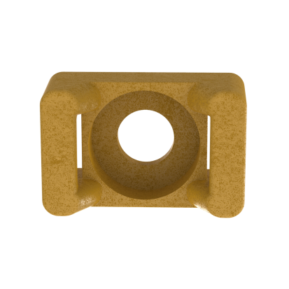 Panduit® TM2S8-C71 Cable Tie Mount, Threaded Mount, Polyether Ether Ketone, Translucent Brown