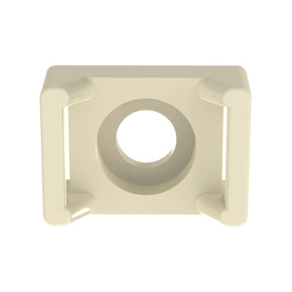 Panduit® TM3S25-C Cable Tie Mount, 2-Way, Threaded Mount, 0.3 in W Tie, Nylon, Natural