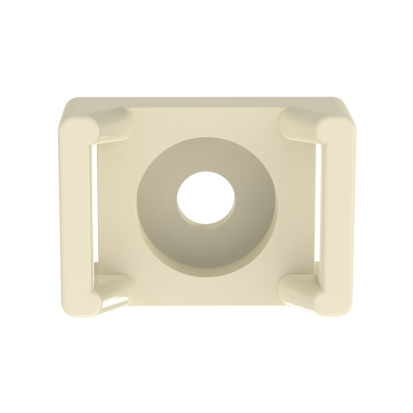 Panduit® TM3S8-C Cable Tie Mount, 2-Way, Threaded Mount, 0.3 in W Tie, Nylon, Natural