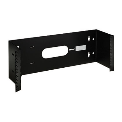 Panduit® WBH4 Hinged Wall Mount Bracket, For Use With 19 in Rack System, 40 lb Load Capacity, 4-Rack Space, Steel, Black