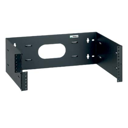 Panduit® WBH4E Hinged Wall Mount Bracket, For Use With 19 in Rack System, 40 lb Load Capacity, 4-Rack Space, Steel, Black