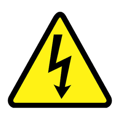Panduit® WL32Y Pre-Printed ISO Warning Label, 1-1/2 in L x 1-1/2 in W, RISK OF ELECTRIC SHOCK SYMBOL Legend, Black/Yellow, Adhesive Vinyl, 50 per Pack Labels