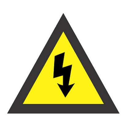 Panduit® WL33Y Pre-Printed ISO Warning Label, 4-1/2 in L x 4-1/2 in W, RISK OF ELECTRIC SHOCK SYMBOL Legend, Black/Yellow, Adhesive Vinyl, 50 per Pack Labels