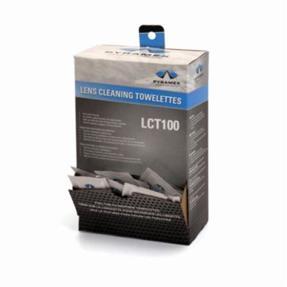 Pyramex® LCT100 Cleaning Towelettes, For Use With Glasses, Goggles and Faceshields