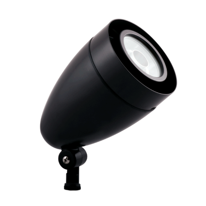 RAB HSLED13NB Floodlight With Hood, Lens,) LED Lamp, 15 W Fixture, 100 to 240/277 VAC, Black Housing