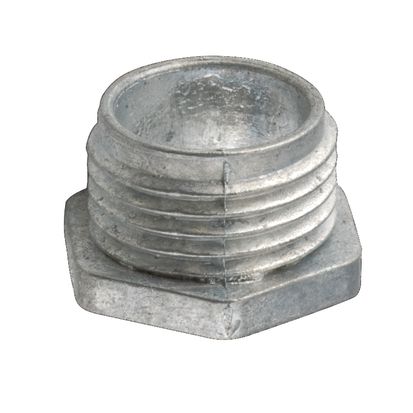 Hubbell RACO® 1666 Non-Insulated Conduit Nipple, 1-1/2 in, For Use With Rigid Conduit, Die Cast Zinc, Metallic