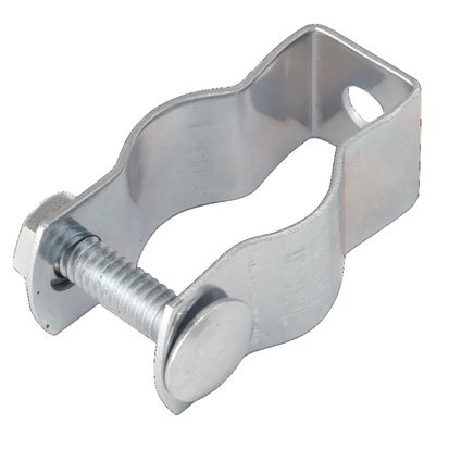 Hubbell RACO® 2056 1-Piece Conduit Hanger With Nut and Bolt, 4 in, For Use With 1-1/2 in EMT/IMC/Rigid Conduit, Steel, Pre-Galvanized