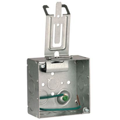 Hubbell RACO® 232SCM Conduit Box, Steel, 30.3 Cu-in Capacity, 2 Gangs, 11 Knockout