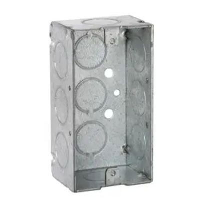 Hubbell RACO 650 Handy Box, Steel, 11.5 cu-in, 1 Outlet, 6 Knockouts