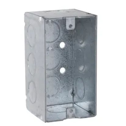 Hubbell RACO 670RAC Handy Box, Steel, 16.5 cu-in Capacity, 1 Gang, 1 Outlet, 6 Knockouts