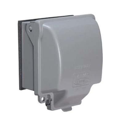 Hubbell TAYMAC MX6200 55-in-1 Extra Duty Weatherproof While-In-Use Cover, 3.48 in L x 5.12 in W x 3.54 in D, Die Cast Metal