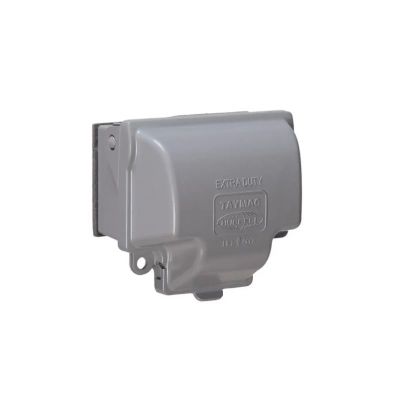 Hubbell TAYMAC MX3300 Weatherproof While-In-Use Box Cover, 3.49 in L x 5.12 in W x 3-1/2 in D, Die Cast Metal