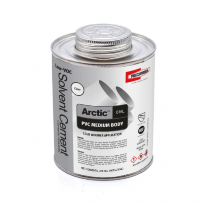 RECTORSEAL 55919 ARCTIC 616L CLEAR PVC SOLVENT CEMENT - 1 PINT