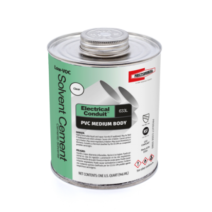 RECTORSEAL 55985 633L CLEAR PVC CEMENT 40-120F - QUART