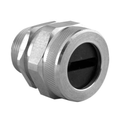 Remke Tuff-Seal™ RSR-100-W Less Bushing Straight Cord Grip Connector, 1/2 in Trade, 1/8 to 5/8 in Cable Openings, Aluminum, Aluminum