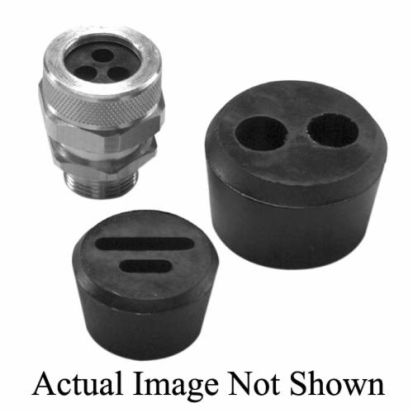 Remke Tuff-Seal™ SRB-104-2 Multiple Hole Bushing, 1/2 in, 3/4 in Thread, Neoprene