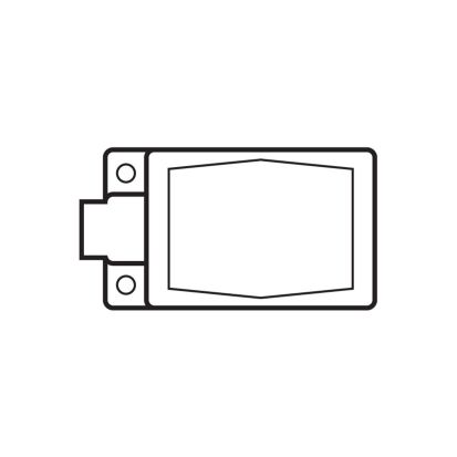 Robroy RedH2OT® PRFS2 FS Series Shallow Conduit Device Box, 3/4 Inch Trade, 1 Gangs, Steel, PVC Coated