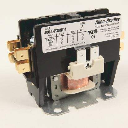 A-B Rockwell  400-DP30ND2 30A 2P 120V Definite Purpose Contactor Purpose Contactor