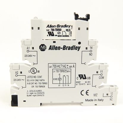 A-B Rockwell 700-HLT1U24 6A SPDT 24VAC Term Block Isolation Relay 26-14AWG Relay