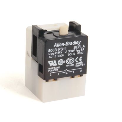 A-B Rockwell 800B-PS11 800B 16 mm Push-Button Contact Block