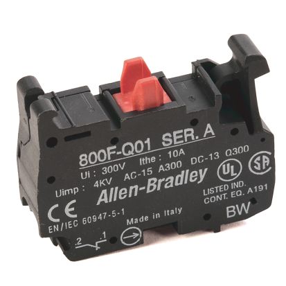 A-B Rockwell 800F-Q01 22mm Contact Block 800F PB