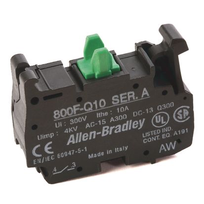 A-B Rockwell 800F-Q10 22mm Contact Block 800F PB